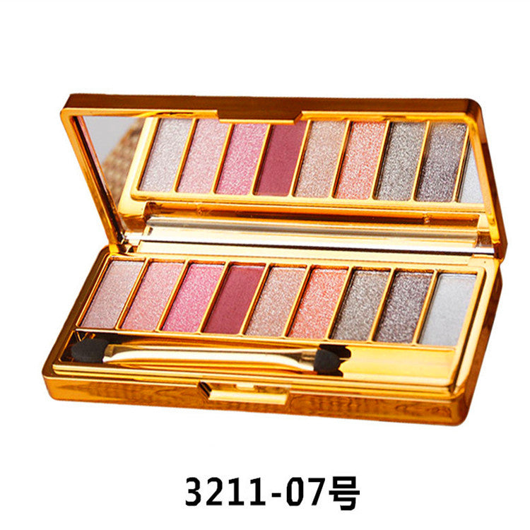 Winnie The Bear Eyeshadow 9-Color Eyeshadow Nine-Color Pearlescent Flash End Diamond Eyeshadow Recommended By Internet Celebrities