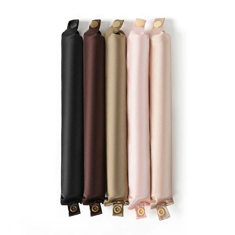 Heatless Satin Hair Curling Rod – No Heat Overnight Curls