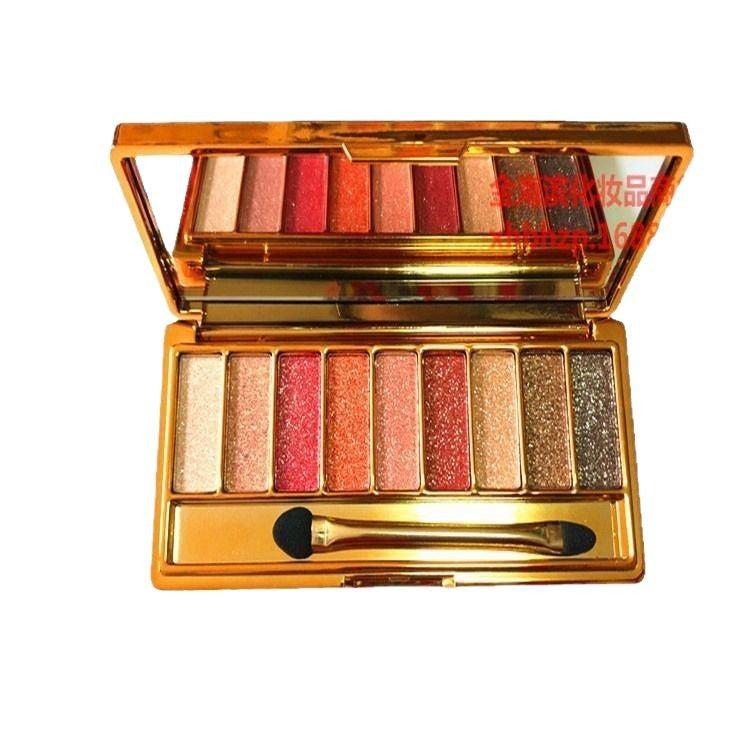 Winnie The Bear Eyeshadow 9-Color Eyeshadow Nine-Color Pearlescent Flash End Diamond Eyeshadow Recommended By Internet Celebrities